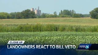 Close Up: Reaction to, implications of Gov. Reynolds' veto of eminent domain bill.