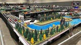 LEGO Train Layout By LGMS - Brickworld Chicago 2024