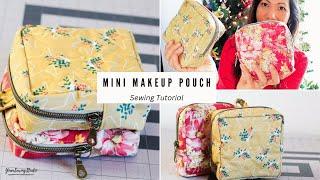 mini makeup pouch - how to sew - small multi purpose pouch - sewing tutorial