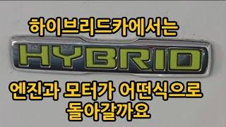 하이브리드카의 엔진, 모터, 충전 작동 모드를 알아봅시다