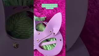 Lolliwraps Mika Bunny Mask Lilac and Mint Silk Bamboo Shibari Rope