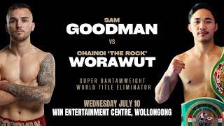 Sam Goodman v Chainoi Worawut Weigh In LIVE | Ft AFL legend Barry Hall, Curtis Scott & More