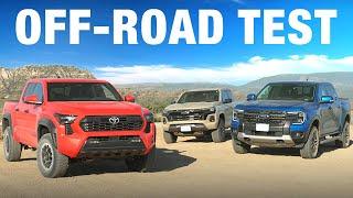 Off-Road Comparison Test: Toyota Tacoma TRD Off-Road vs. Ford Ranger FX4 vs. Chevrolet Colorado Z71