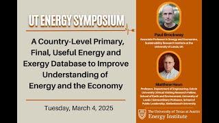 Country-Level  Energy and Exergy Database to Improve Understanding of Energy and the Economy