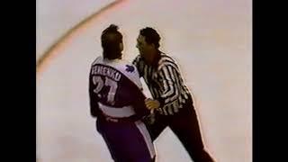 Dave Semenko vs David Shaw November 25 1987