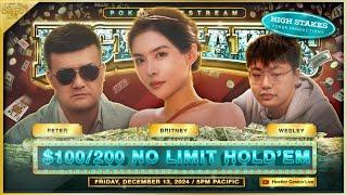 Britney, Peter, Wesley, Henry, Han & Mike X Play SUPER HIGH STAKES $100/200 - Commentary by Charlie