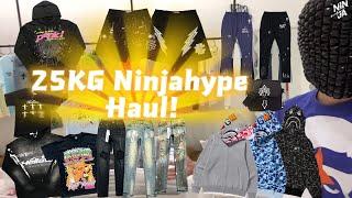 Ninjahype 25kg Clothing Haul! Better than pandabuy (Bape hellstar  Hoodies, Gallery Dept Pants…)