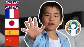 Speaking 5 Languages with a 7-Year-Old Boy! - BigBong