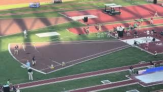 Ryan Crouser throws 22.84m in the shot put to win the 2024 US Olympic Trials in Eugene, Oregon.