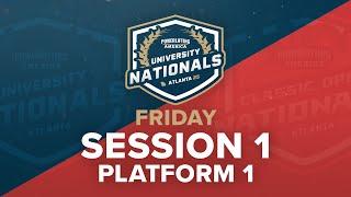 2025 Powerlifting America University Nationals - Friday Session 1, Platform 1