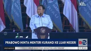 Prabowo Imbau Menteri Tak Banyak Bepergian ke Luar Negeri | Beritasatu