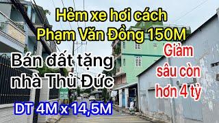 Bán nhà TP. Thủ Đức GIÁ RẺ | vị trí đẹp 4M x 14,5M | CHỈ HƠN 4 tỷ CÓ NGAY NHÀ Ở RỘNG