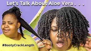 Does This Sh*t Work? | Aloe Vera on "Natural Hair" for EXTREME HAIR GROWTH |DIY Aloe Vera Treatment