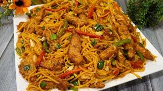 Chicken Chowmein Recipe |  Chicken & Vegetable Chow mein | Chinese Recipe By Tasty Food With Maria