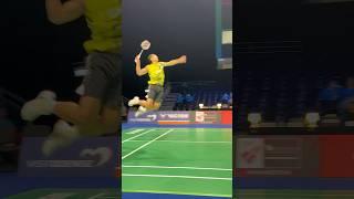 Hard Badminton Smash #smash #badmintonsmash #smashing