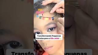 Tutorial de bandeirinhas de São João! #makeup #maquiagem #beleza #tutorialmakeup #makeuptutorial