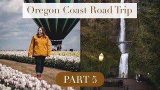 OREGON COAST ROAD TRIP - PART 5 - Wooden Shoe Tulip Festival, Sugarpine Drive-In, Multnomah Falls