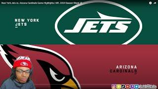 49ERS FAN REACTS TO New York Jets vs. Arizona Cardinals Game Highlights | NFL 2024 Season Week 10