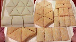Melipat Risoles Segitiga & 4 | Rapat, Rapi, Simetris Sama Sisi | how to fold risoles
