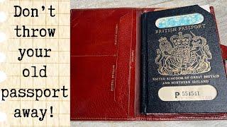 How to make a travel journal from old passports