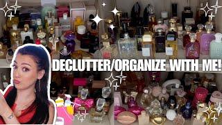 Organize/Declutter my MASSIVE Perfume Collection with me!