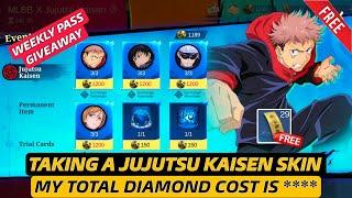 HOW I TAKE JUJUTSU KAISEN SKIN AT CHEPEST PRICE ? - WEEKLY PASS GIVEAWAY ️