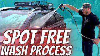 How to WASH YOUR CAR WITHOUT WATER SPOTS | Spot Free Car Wash Process