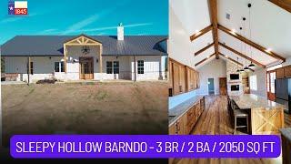 Custom Barndominium Tour - 3 BR / 2 BA / 2050 sq ft - Sleepy Hollow - Completed Tour