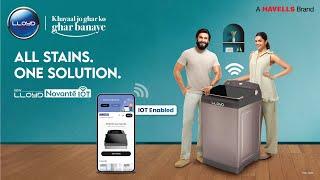 Lloyd Novante Washing Machine | IoT | All Stains, One Solution | Ranveer & Deepika | Hindi | 20 Sec