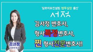 김서정 변호사, 형사특정변호사, 찐 형사전문변호사 :)