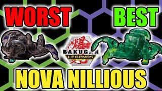 EVERY Nova Nillious RANKED From WORST To BEST! Bakugan Legends