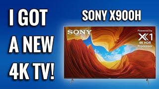 I GOT A NEW 4K TV!! | SONY X900H 4K TV REVIEW