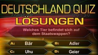 Auflösungen Deutschland Quiz