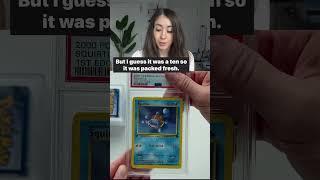 @Pokerev opens vintage Pokémon pack for me & I grade them! Stay until the end to see the RARE!