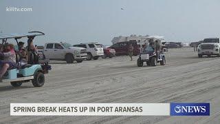 Port Aransas sees large Spring Break crowds, but not as much as previous years