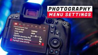 Canon EOS R5 Mark II Menu Settings for Photography