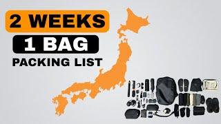 Everything I took to Japan in ONE Backpack