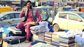  FAISALABAD PAKISTAN, WALKING TOUR AROUND TATA BAZAAR, FAISALABAD CITY WALK, 4K60FPS