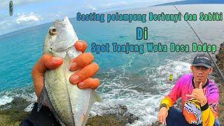 Bikin Ketar Ketir Tarikan Ikan di tanjung Woka desa dodap! #sabikifishing #casting #mancingliar