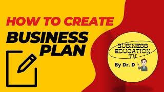 How to create a business plan