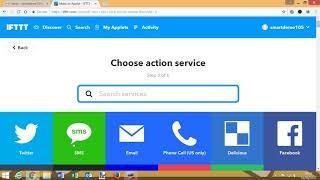 Creating an IFTTT recipe