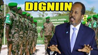 DEG DEG Villa Somalia oo Raaf Bilowday, Midowga Afrika oo Ciidankii AUSOM war kasoo saaray