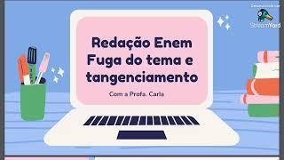 Redação do Enem: fuga do tema e tangenciamento