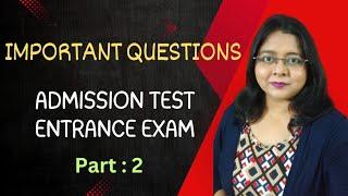 Class 6 to 9 Admission Test II Entrance Exam II Important Questions II School Admission Science Quiz