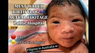 PAANO MANGANAK DITO SA AUSTRALIA? NATURAL BIRTH VLOG | RAW & REAL |Labor & Delivery