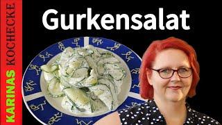 So gelingt dir der beste Gurkensalat: Frisch, knackig mit Joghurt-Dill-Dressing | Einfaches Rezept