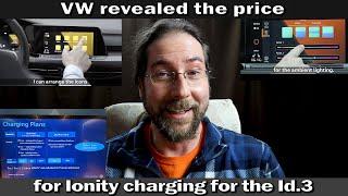 VW reveals the price for Ionity charging for the Id.3