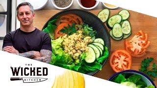 Make the BEST chickpea salad | quick cheap and easy meal prep lunch