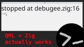 World's simplest QML app in zig?