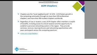 GEU ACM Membership Video